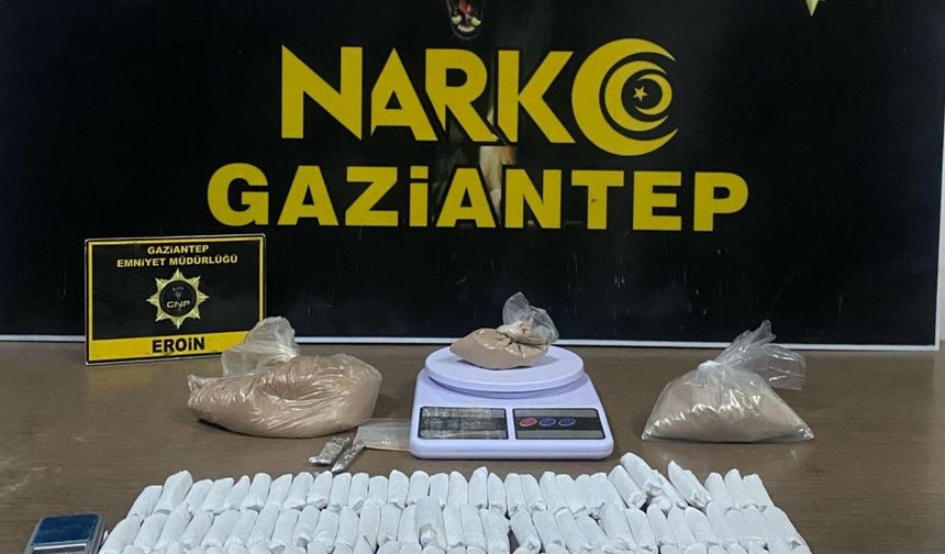 Gaziantep'te uyuşturucu operasyonunda 2 zanlı tutuklandı
