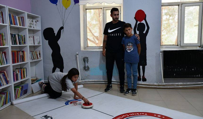 Batman'da Beyçayırı Ortaokulu Floor Curling takımı şampiyonaya hazırlanıyor