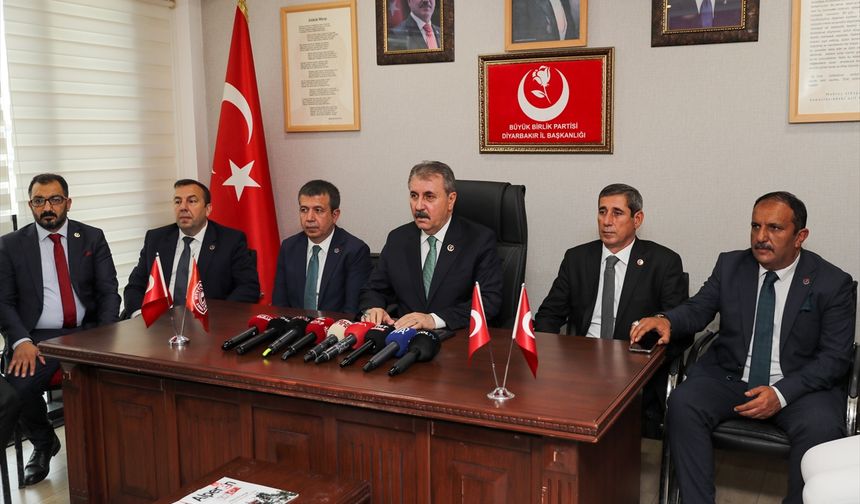 BBP Genel Başkanı Destici'den Diyarbakır'da "Terörsüz Türkiye" sürecine ilişkin açıklama: