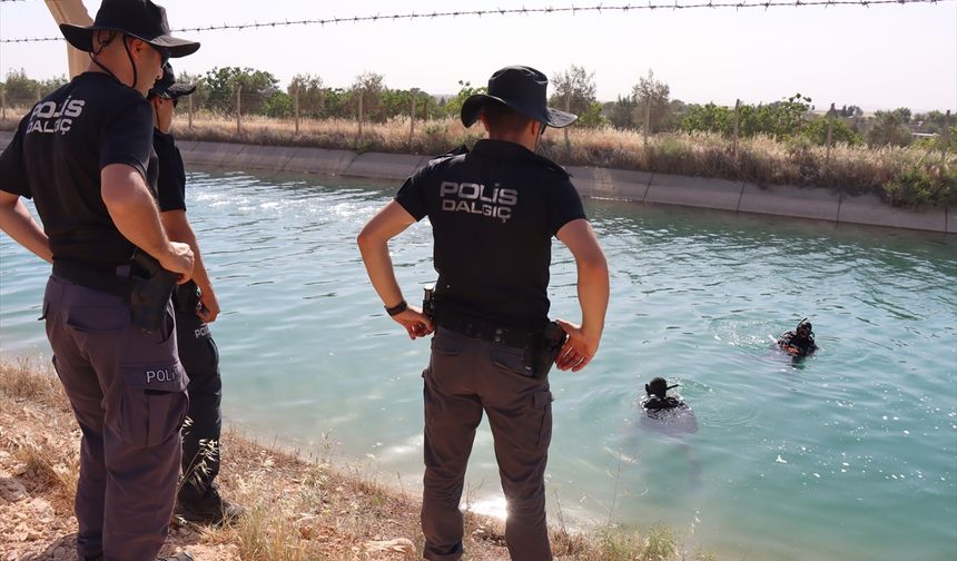 Şanlıurfa'da sulama kanalında akıntıya kapılan çocuğu arama çalışmaları sürüyor