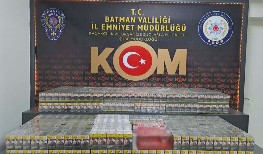 Batman'da bir tankerde 4 bin 600 paket kaçak sigara ele geçirildi