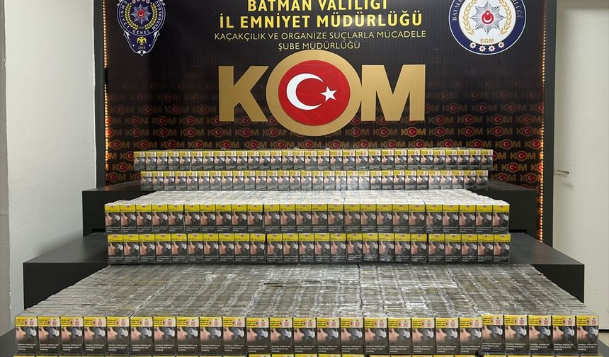 Batman'da Gümrük Kaçağı 5 Bin 240 Paket Sigara Ele Geçirildi