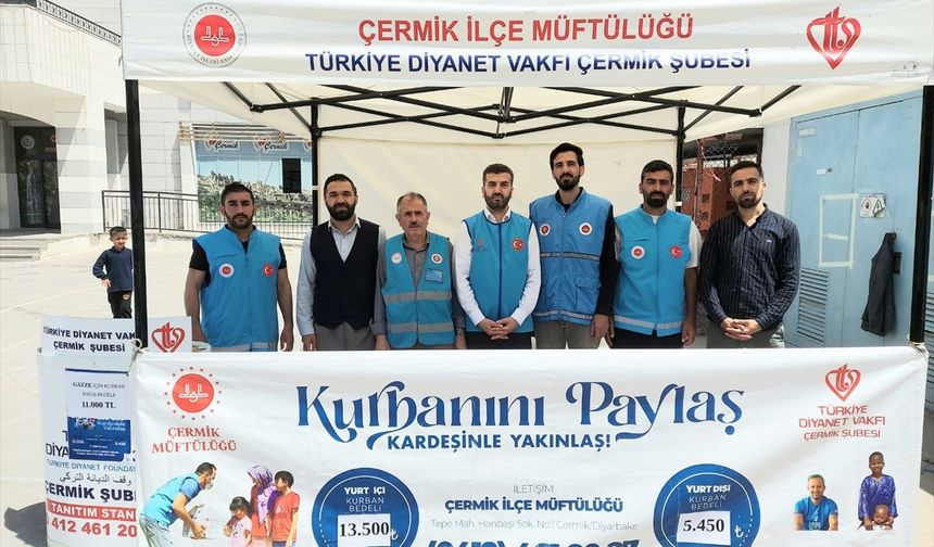 Çermik'te kurban bağış standı