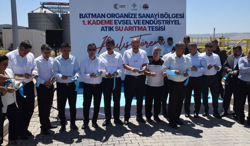 Batman OSB'de Atık Su Arıtma Tesisi Açıldı