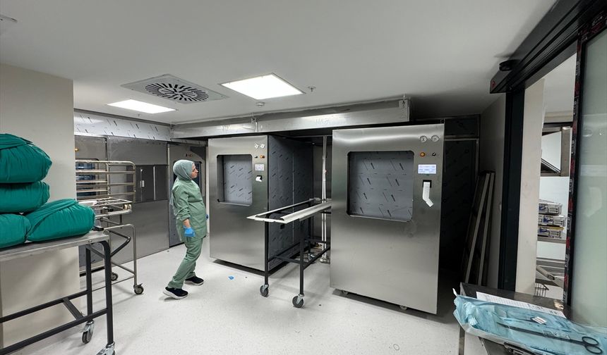 Gazi Yaşargil Eğitim ve Araştırma Hastanesinde sterilizasyon birimi yenilendi