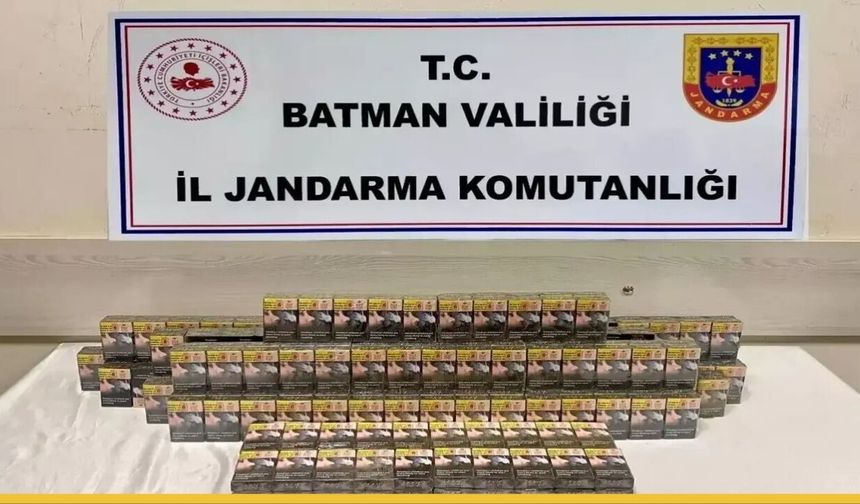 Hasankeyf'te 6 Bin 282 Paket Kaçak Sigara Ele Geçirildi