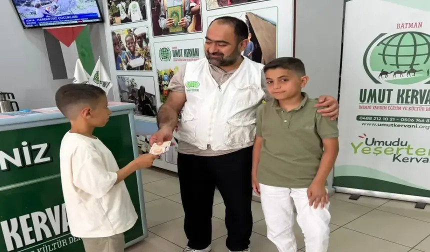 Batmanlı Üç Kardeşin Bayram Harçlıkları Gazze’ye Umut Olacak