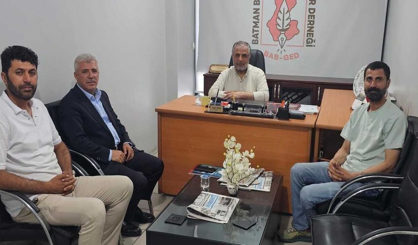 Gercüş Belediye Başkanı Günaydın'dan BAB-GED'e Teşekkür Ziyareti