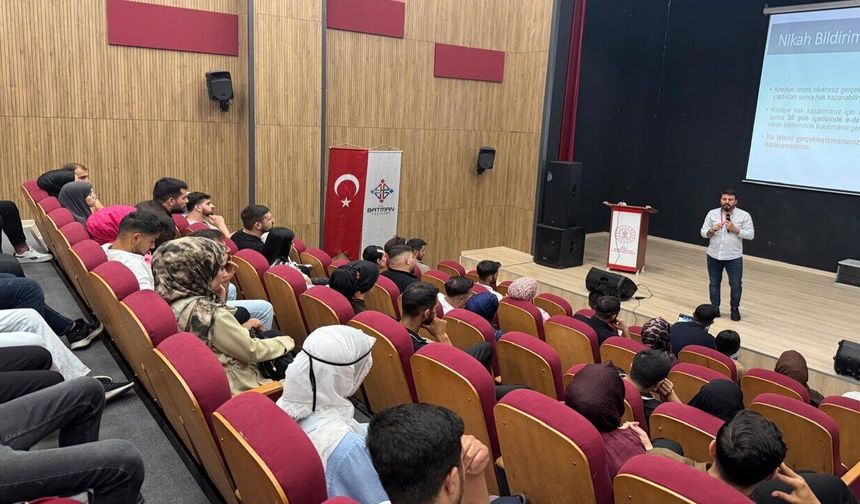 Batman'da Evlenecek Gençlere Yönelik Eğitim Çalışması