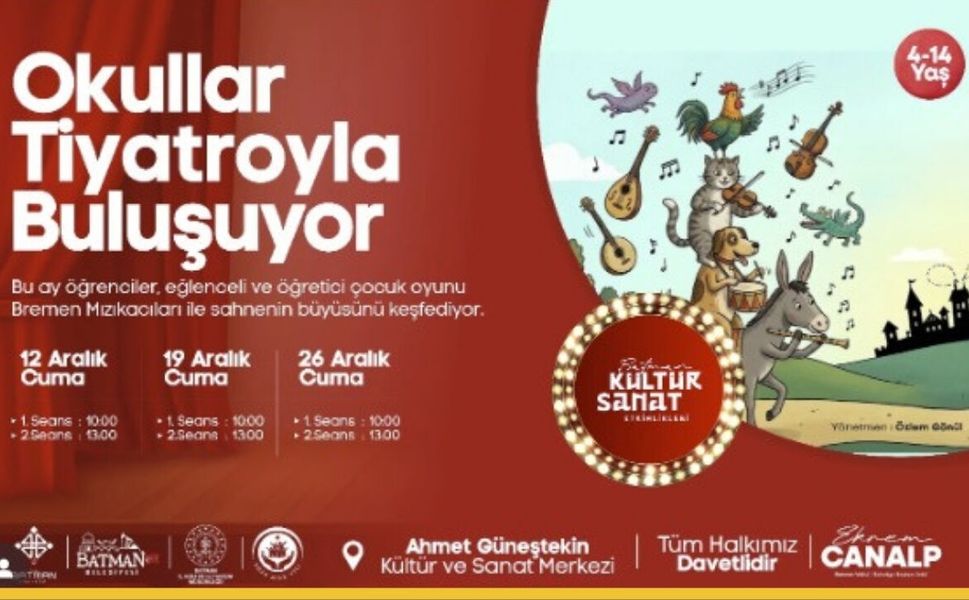 Batman’da Öğrenciler Tiyatro Sanatıyla Tanışıyor