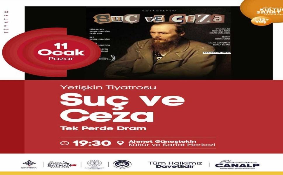 Batman’da Raskolnikov Rüzgarı: Suç Ve Ceza Sahneye Taşındı