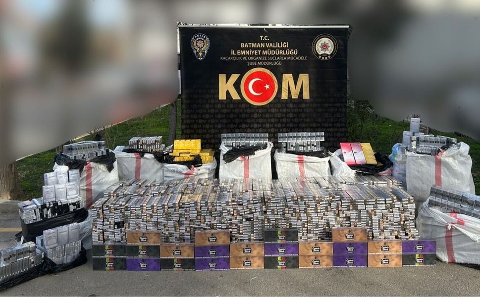 Batman'da 28 Bin Paket Sigara Ele Geçirildi