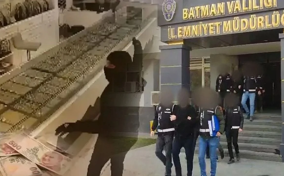 Kuyumcu Soygununda Kaçış Buraya Kadarmış: Maskeli Gaspçılar Ve Suç Ortakları Batman Emniyetine Takıldı!