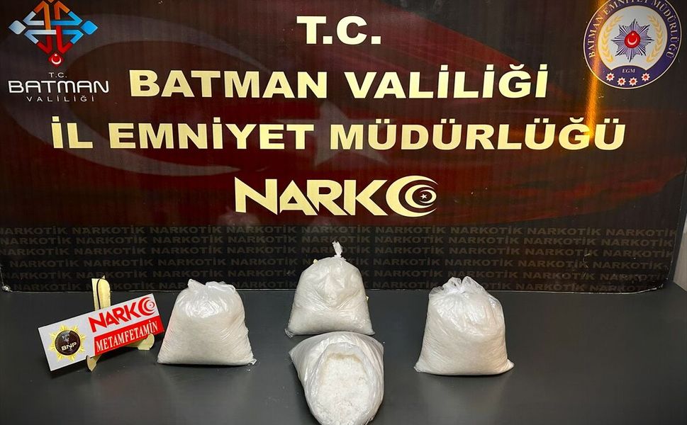 Batman'da 4 kilo 50 Gram Metamfetamin Ele Geçirildi
