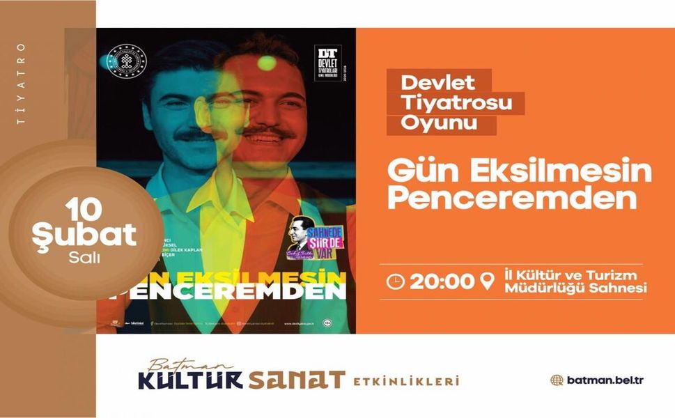 Batman'da Tiyatro Rüzgarı Esecek: Cahit Sıtkı Tarancı’nın Dünyası Sahneye Taşınıyor!