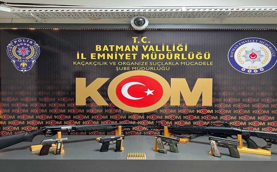Batman’da Operasyon: Aranan 4 Şüpheli Silahlarla Yakalandı