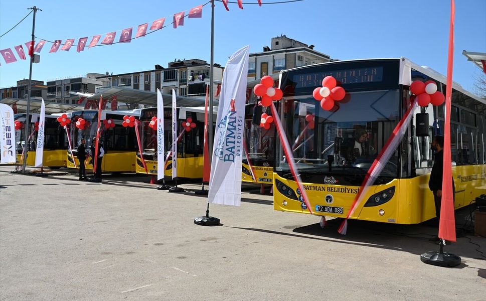 Batman'da Toplu Taşımaya 10 Yeni Araç