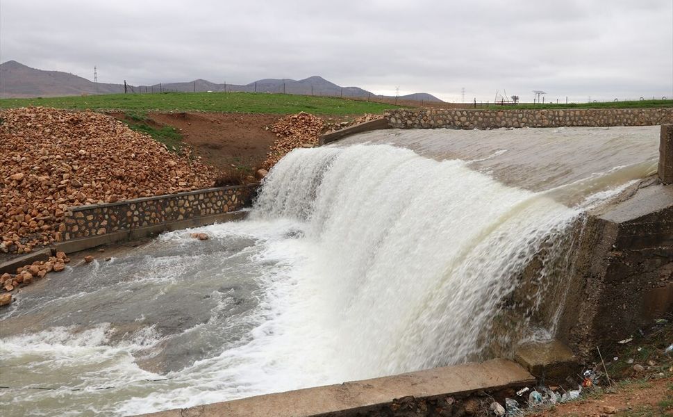 Gercüş’te Kırkat Göleti Yağışlarla Doldu