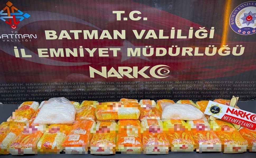 Batman’da Araç Tabanına Zulalanmış 24 Kilo Metamfetamin Ele Geçirildi