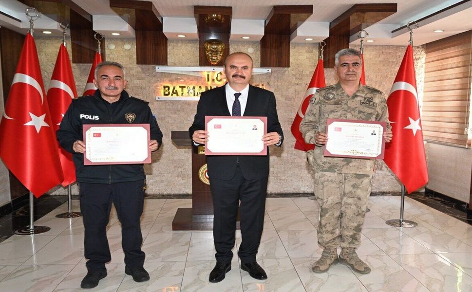 İçişleri Bakanı Çiftçi'den Batman'a Güvenlik Ödülü