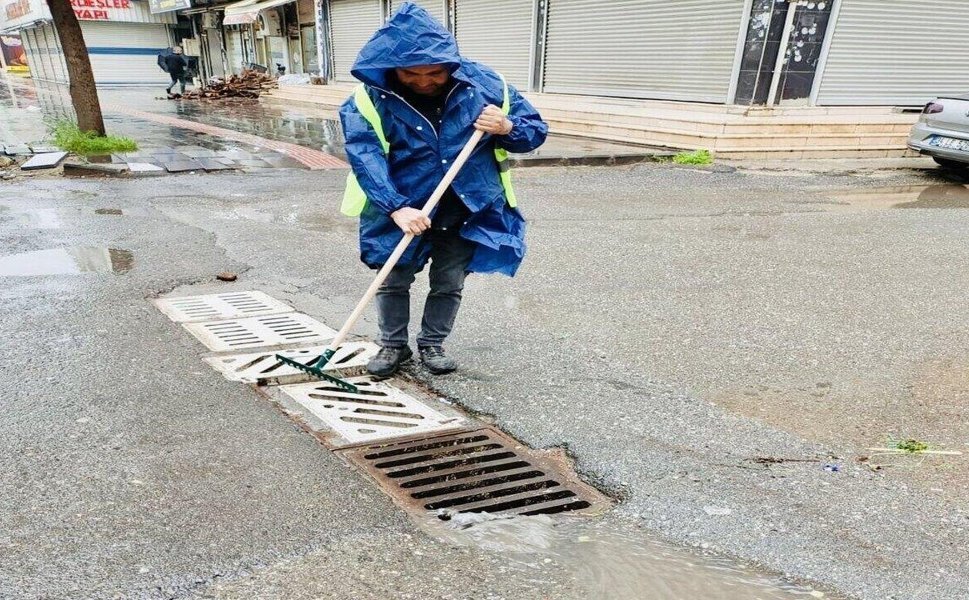 Batman Belediyesi Yağışa Karşı Teyakkuzda