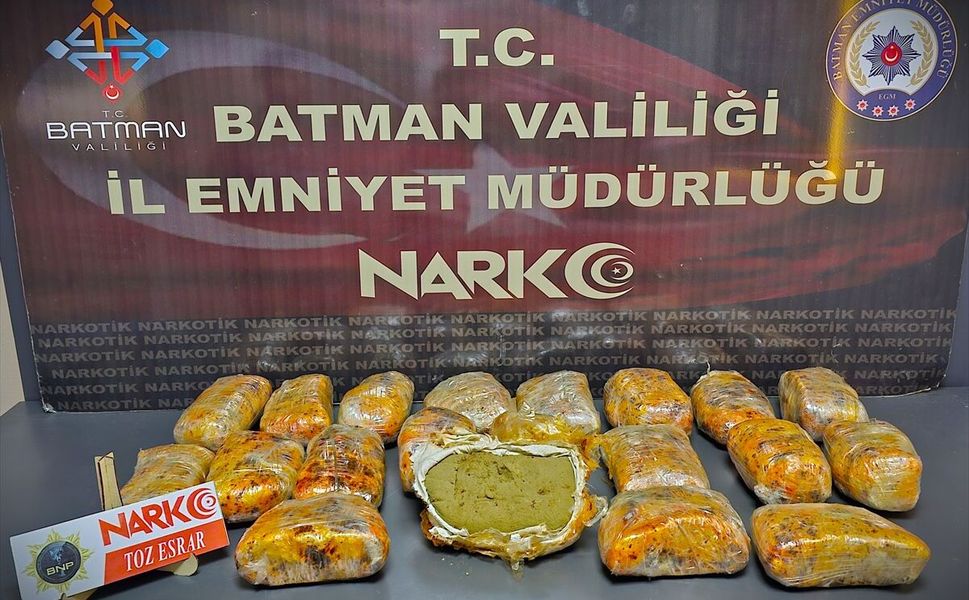 Batman'da 11, 5 Kilo Esrar Ele Geçirildi