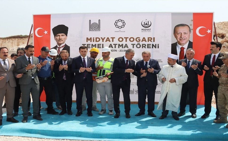 Midyat Yeni Şehir Otogarının Temeli Törenle Atıldı