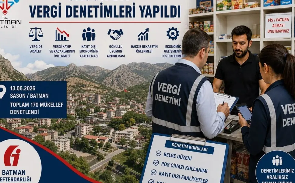 Maliye Sason’da Sahaya İndi