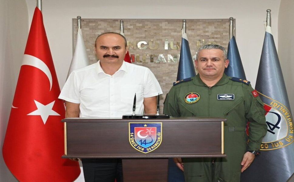 Vali Canalp’ten Tuğgeneral Erişir’e Hayırlı Olsun Ziyareti