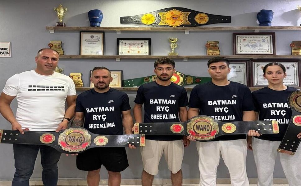 Batmanlı Sporculardan 4 Altın Kemer